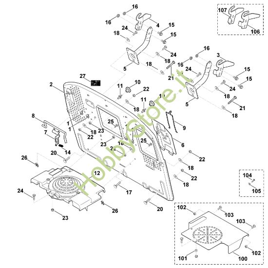 Picture of H - Parete posteriore MT 6127.0 KL
