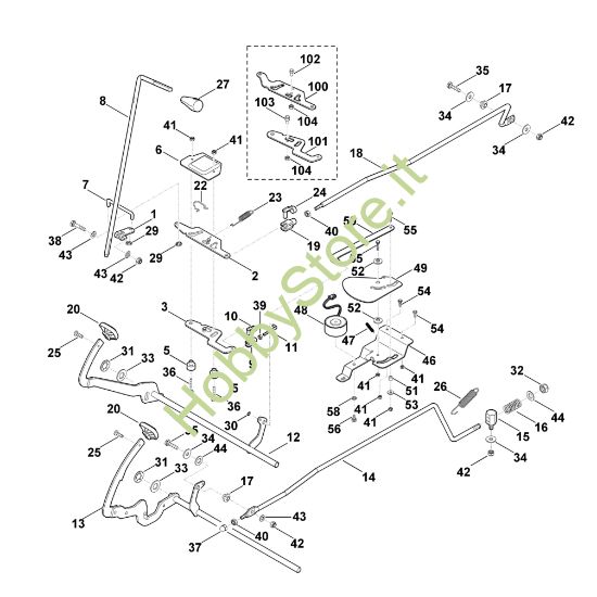 Picture of K - Freno, leva azionamento, Tempomat MT 6127.0 KL