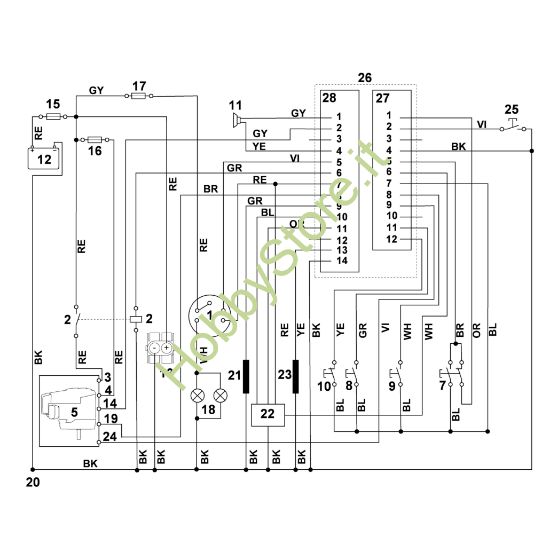 Picture of S - Schema elettrico MT 6127.0 ZL
