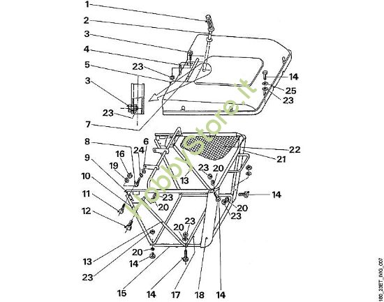G - Cesto raccolta erba MT MT 640 (1996) della marca Viking