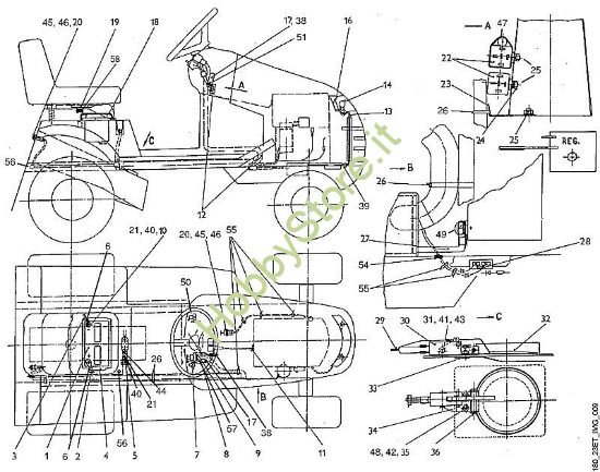 I - Componenti elettrici MT MT 640 (1996) della marca Viking
