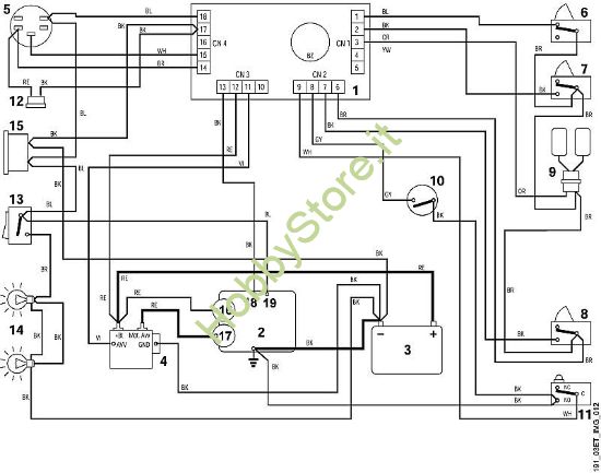 N - Schema elettrico MT MT 740 della marca Viking