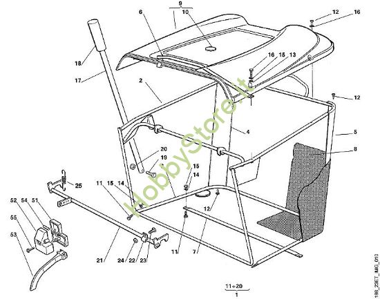J - Cesto raccolta erba MT MT 740 (1999, 2000) della marca Viking