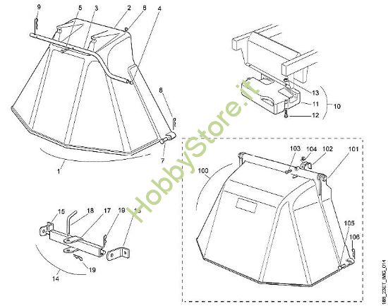 M - Parti accessorie MT MT 740 (1999, 2000) della marca Viking