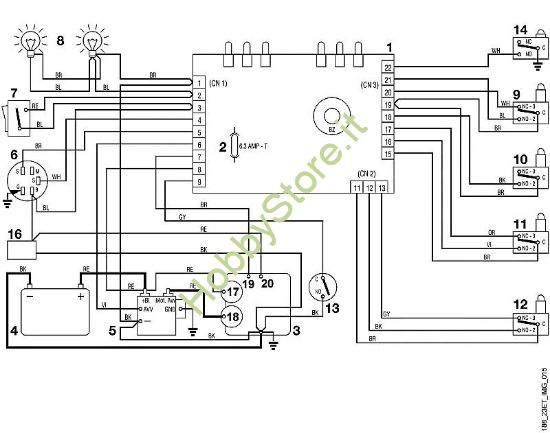 N - Schema elettrico MT MT 740 (1999, 2000) della marca Viking