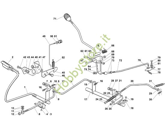 Picture of D - Freno e leva selettrice MT 745
