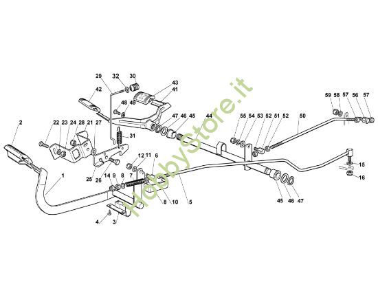 Picture of D - Freno e leva selettrice MT 780