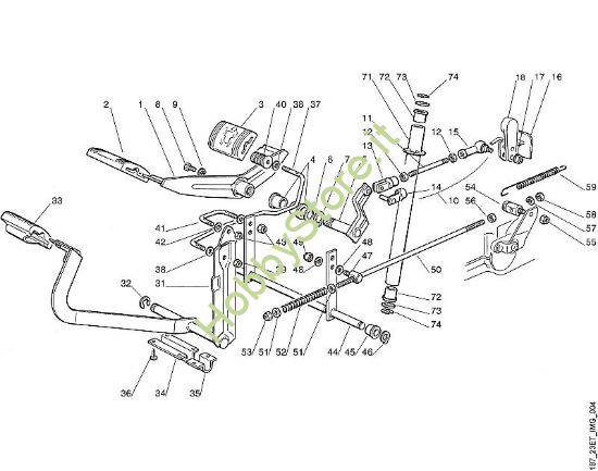 D - Freno e leva selettrice MT MT 780 (1999) della marca Viking