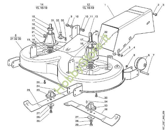 I - Apparato di taglio -2 MT MT 780 (1999) della marca Viking