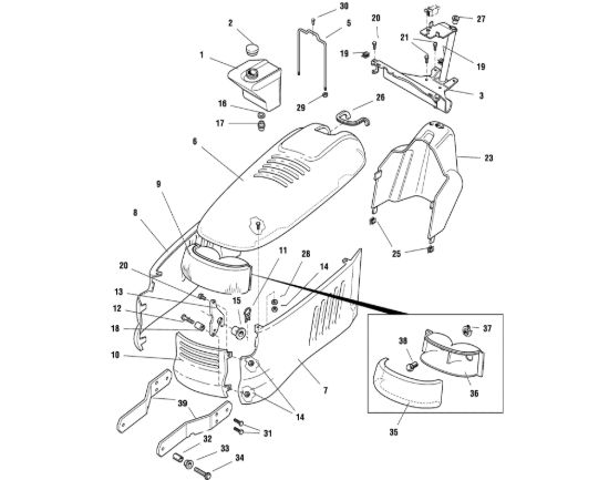 Picture of F - Cofano motore MT 830