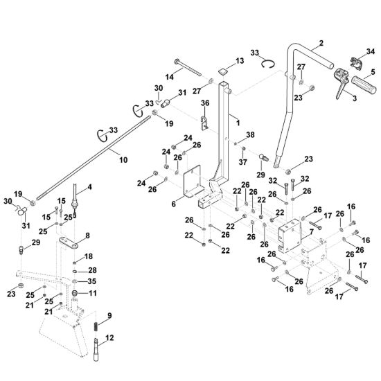 Picture of B - Triangolo di accoppiamento frontale, meccanico - 1 AKD 500