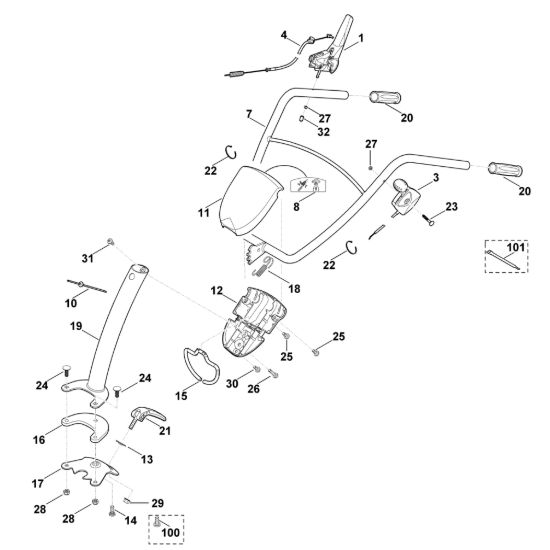 Picture of A - Manubrio HB 445.0