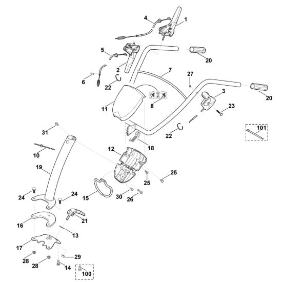 Picture of A - Manubrio HB 445.0 R