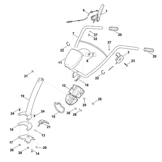 Picture of A - Manubrio HB 445.1