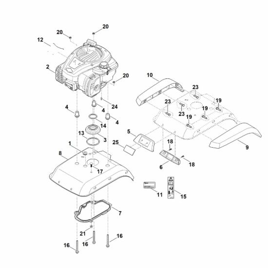 Picture of C - Copertura, motore HB 445.2