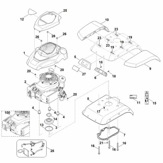 Picture of C - Copertura, motore HB 560.1