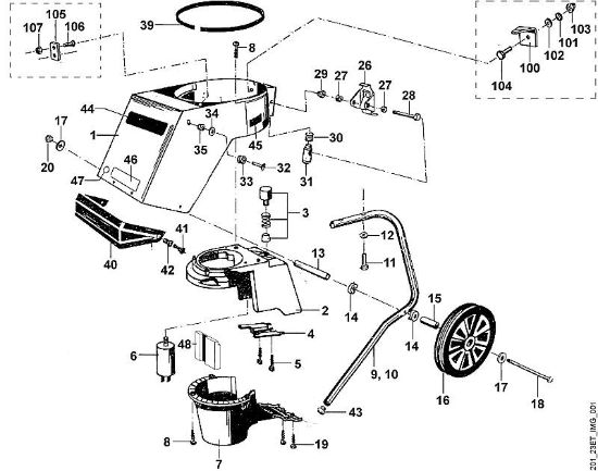 A - Corpo GE GE 320 della marca Viking