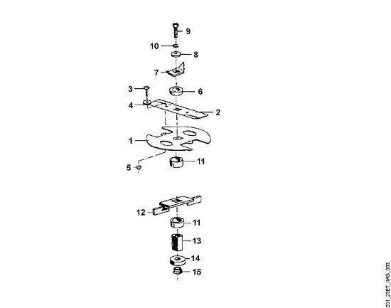 C - Gruppo lame GE GE 335 della marca Viking