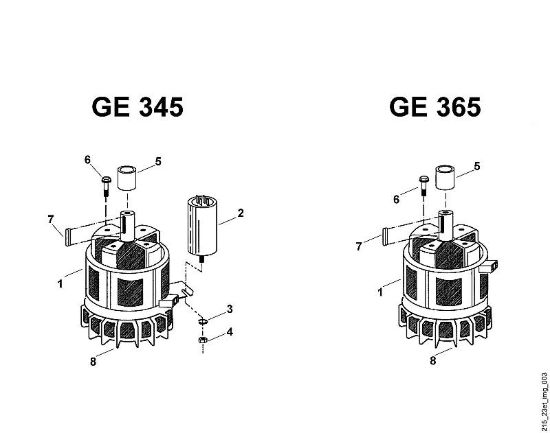 C - Elettromotore GE GE 345 della marca Viking