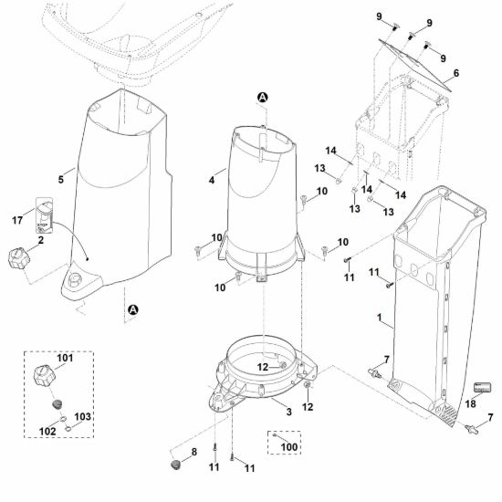 Picture of B - Parte inferiore imbuto ATO 400