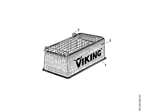 A - Contenitore per trituratore Parti accessorie HB 60 della marca Viking