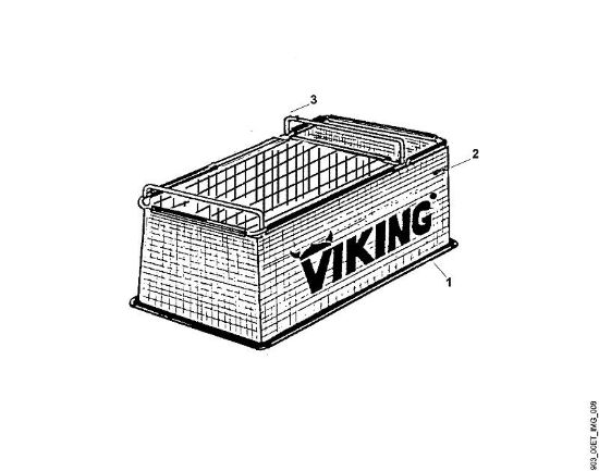 A - Contenitore per trituratore Parti accessorie HB 80 della marca Viking