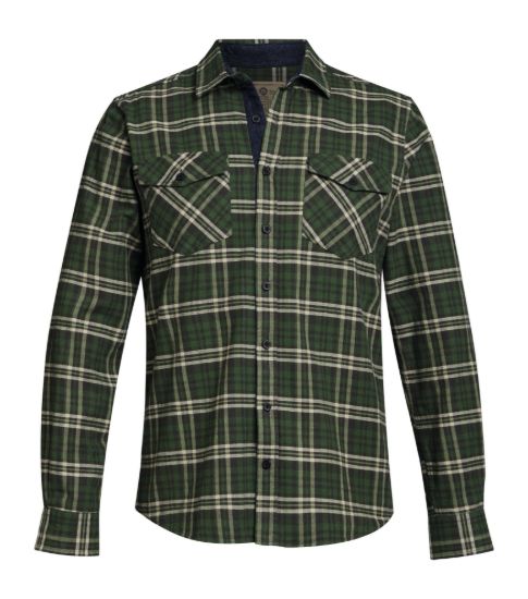 Camicia Plaid Flanella Verde Stihl