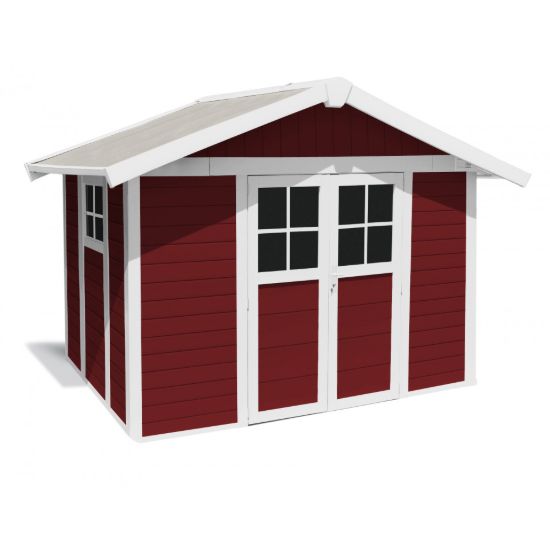 Casetta da giardino Deco 7,5 Red Line Grosfillex