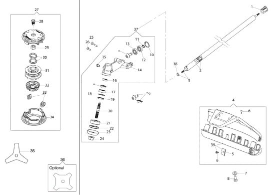 Picture of Decespugliatore Applicazione (Decespugliatore) BC 240 D (Ø24/24)