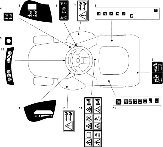 Picture of Etichette (1/2) OM 91C/11,5M Cat.2010 Trattorino