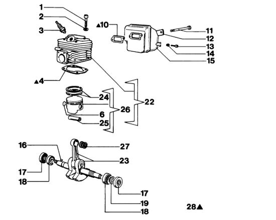 Picture of Motore 264F Deluxe Motosega