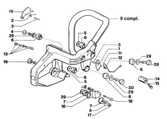Picture of Impugnatura 264F Deluxe Motosega