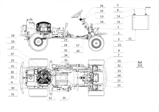 Picture of Parti elettriche APACHE 92 EVO Cat.2011 Trattorino