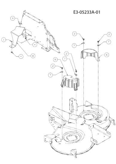 Picture of Protezione cinghie (13BG49KE636) KROSSER 92/16 H Cat. 2011 (13XXXXXX636) Trattorino