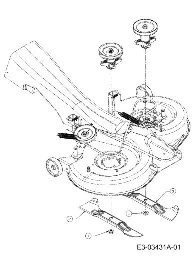 Picture of Gruppo lame KROSSER 105/17,5 H Cat. 2011 (13XXXXXX636) Trattorino