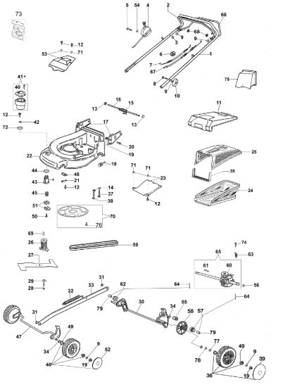 Picture of Esploso MAX 48 TK (K650) Rasaerba