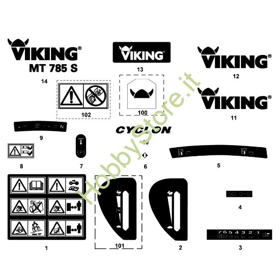 Picture of O - Etichetta adesiva MT 785 S MT 785 S