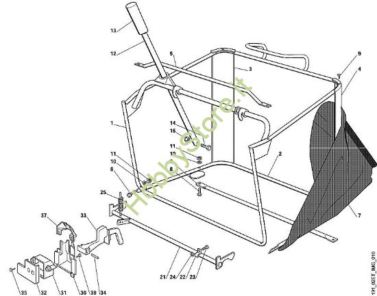 J - Cesto raccolta erba MT MT 790 della marca Viking