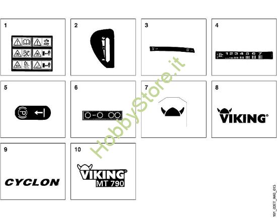 M - Etichetta adesiva MT MT 790 della marca Viking
