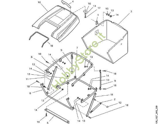 I - Cesto raccolta erba MT MT 880 della marca Viking