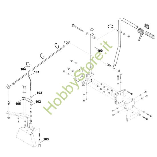 Picture of B1 - Triangolo di accoppiamento frontale, meccanico - 1 AKD 500