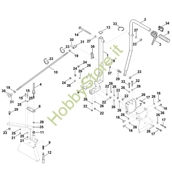 Picture of B - Triangolo di accoppiamento frontale, meccanico - 1 AKD 500.1