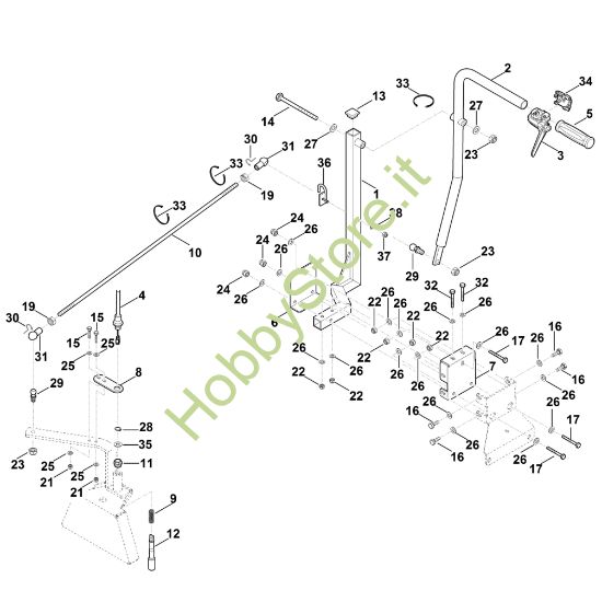 Picture of B - Triangolo di accoppiamento frontale, meccanico - 1 AKD 500.2