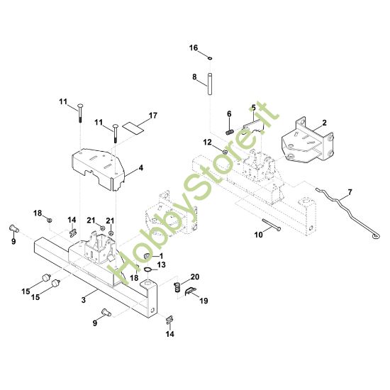 Picture of B - Sospensione scudo spazzaneve ASP 125.0