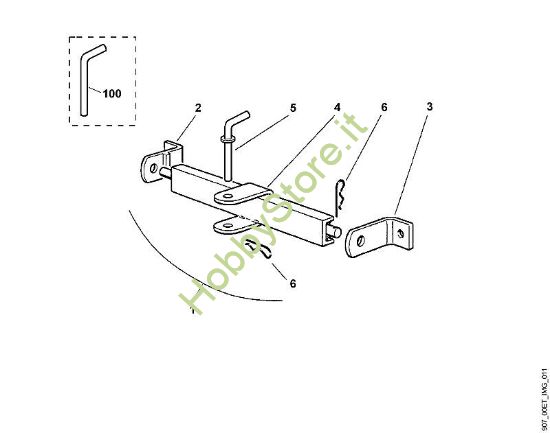 A - Dispositivo per rimorchio Parti accessorie RC 700 della marca Viking