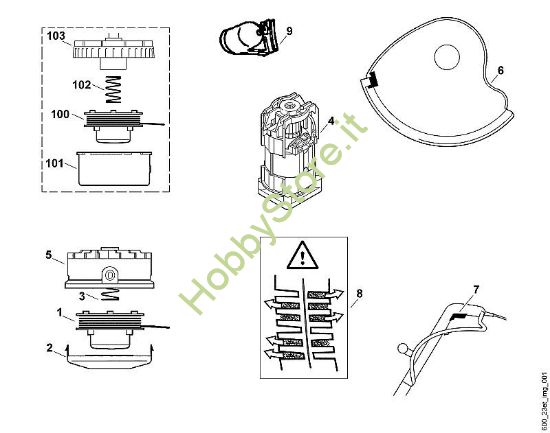 A - Ricambi TE TE 300 della marca Viking