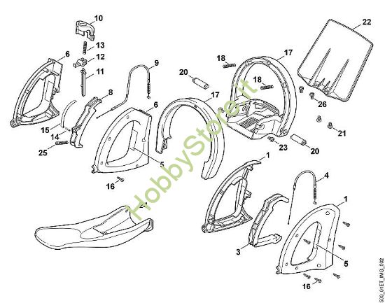 B - Elementi di comando HE HE 550 della marca Viking