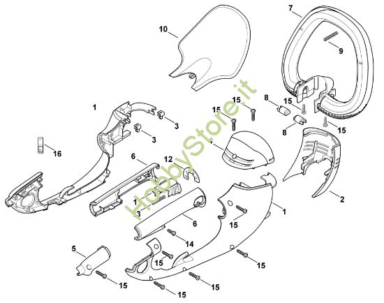 Picture of A - Scocca, elementi di comando HE 715