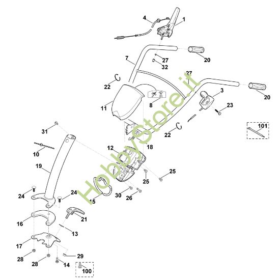 Picture of A - Manubrio HB 445.0