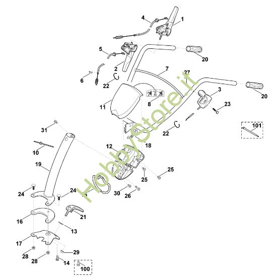 Picture of A - Manubrio HB 445.0 R